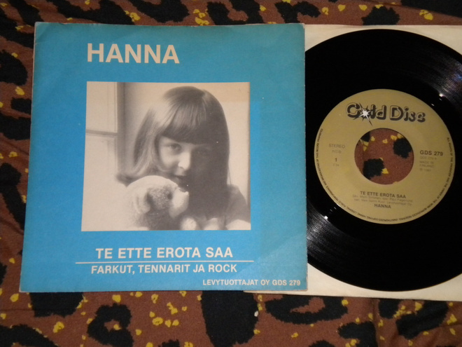 7" HANNA -Te Ette Erota Saa - single 1981 MINT-