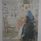 Anna Ancher: Aurinkoinen olohuone (1921), väripk, ei p. - pikkukuva 1
