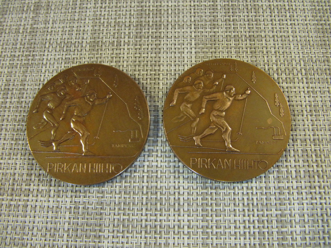 Pirkan Hiihto 2 kpl mitali. /Pauli Soisalo 1954.
