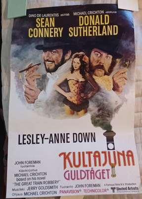 Kultajuna (Connery, Sutherland) elokuvajuliste