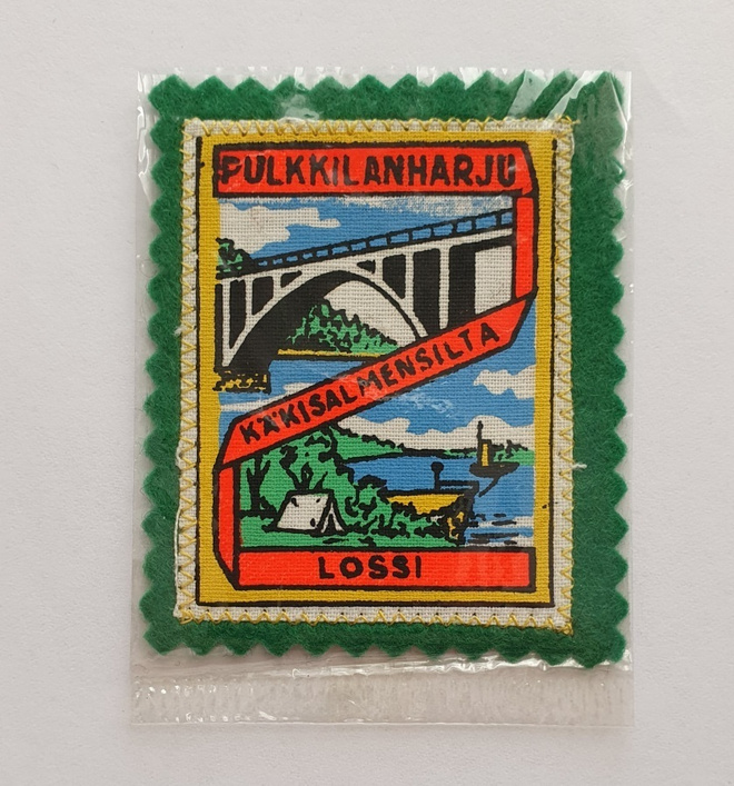 Pulkkilanharju – Käkisalmen silta - hihamerkki (60/70-luku)