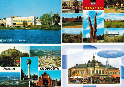 Kuopio - Postikortteja 4 kpl