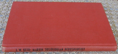 J. W. Keto: Marxin sosiologian peruspiirteet. 114 s.