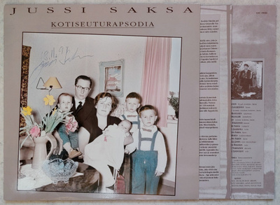JUSSI SAKSA: Kotiseuturapsodia – LP 1989 + liite + sisäpussi