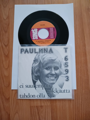 Pauliina – Ei Suurempaa Rakkautta 7" ps orig 1975 Pop Rock