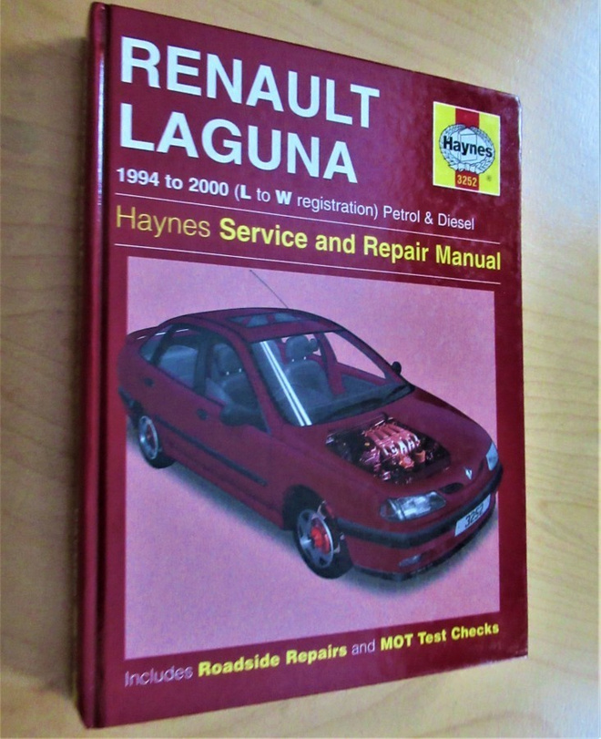 Renault Laguna 1994- 2000 korjauskäsikirja, language English