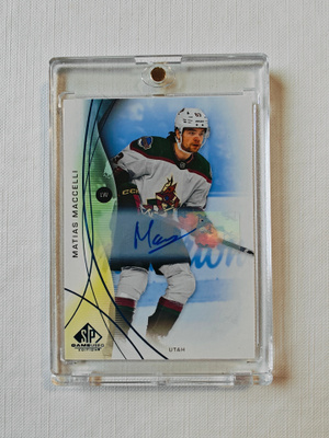 Matias Maccelli - 24-25 SP Game-Used Blue Auto
