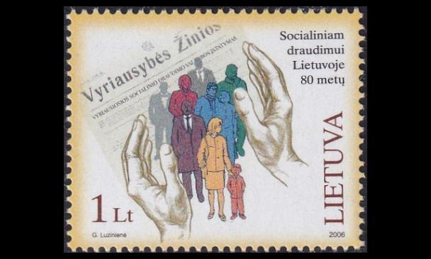 Liettua 899 ** Sosiaaliturva 80v (2006)