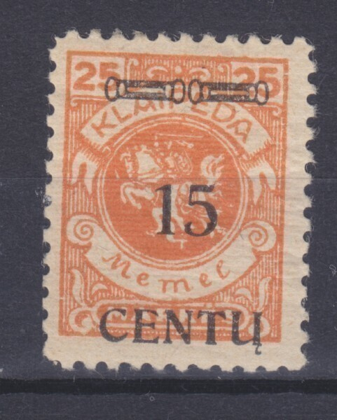 Saksa reich Memel 1923 Mi 170