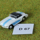 #D67 Pienoisrautatiehen Chevrolet Corvette C1, 1:87 - pikkukuva 1