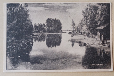 Kangasniemi, järvi- ja rantamaisemaa, mv pk, ei p.