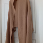 Beige iso kaulahuivi/saali - pikkukuva 1