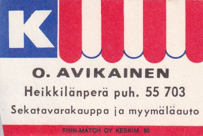 Heikkilänperä. O. Avikainen     b585