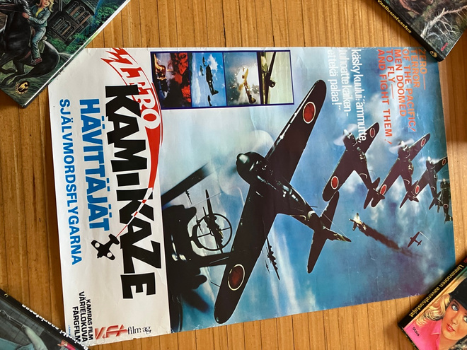 KAMIKAZE HÄVITTÄJÄT VANHA JULISTE HYVÄ