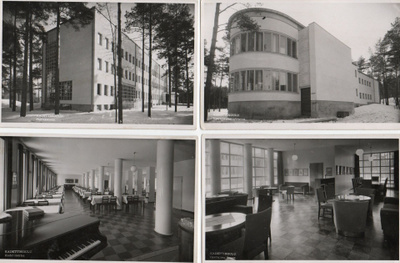 Kadettikoulu Santahamina 7 mv valok.korttia -50-60 luku
