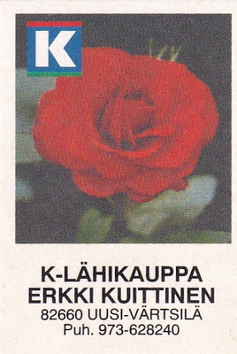 Uusi- Värtsilä, K - Lähikauppa Erkki Kuittinen  2/10