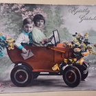 Lapset autoilevat onnittelemaan runsain kukin, p. 1931 - pikkukuva 1