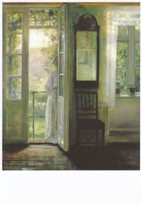 Carl Holsoe: Nainen parvekkeella
