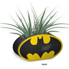 BATMAN LOGO PLANTER (9 689) kukkaruukku l.22cm x 13cm - pikkukuva 1