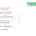 FDC 2005 JOULU AHVENANMAAN POSTIN KORTTI JOULUTERVEHDYS - pikkukuva 2