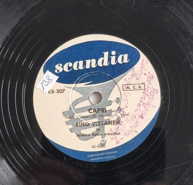 Savikiekko 1958 - Eino Virtanen - Scandia KS-307