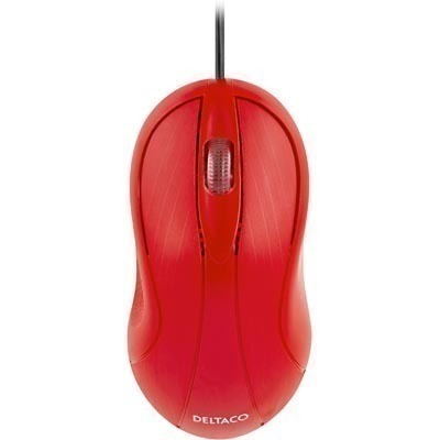 Deltaco Optinen Minihiiri, USB 2.0, 1.5m, eri värejä *UUSI*