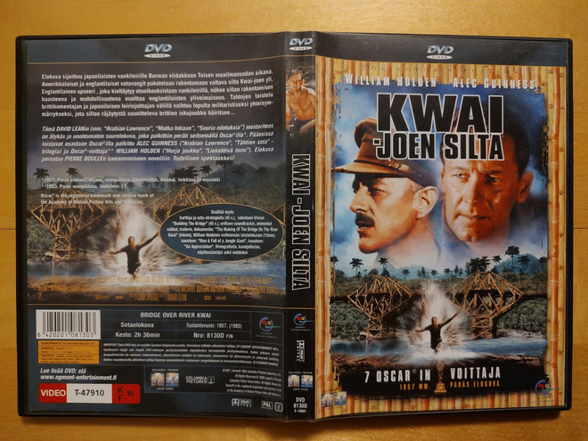 Kwai-joen silta (The Bridge on the River Kwai) 2DVD Egmont