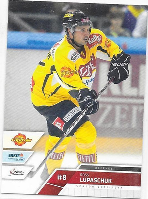 2011-12  Erste Liga #41 Ross Lupaschuk Vienna HIFK Kärpät