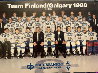 Jukka Tammi lähettämä postikortti Calgarysta 1988