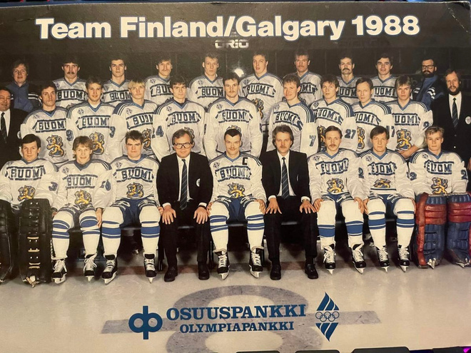 Jukka Tammi lähettämä postikortti Calgarysta 1988
