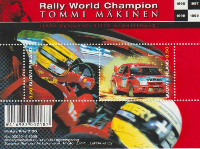 2000 BL24 Tommi Mäkinen Pienoisarkki **