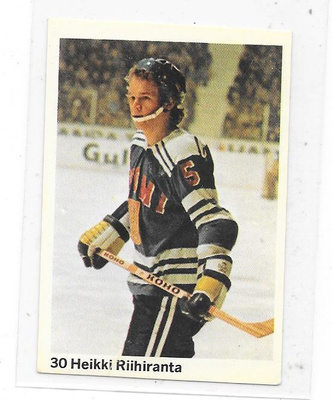 1974-75 SWE Williams #30 Hexi Riihiranta , Suomi & HIFK
