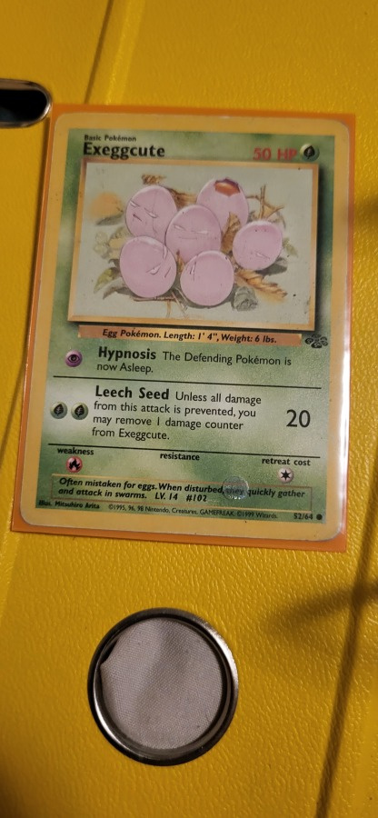 Exeggcute #52 Pokemon Jungle Set card