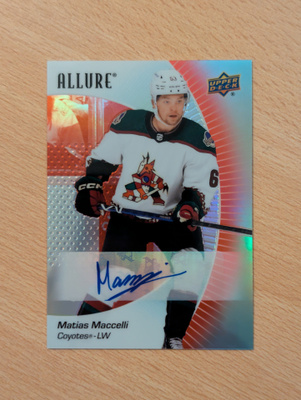 2023-24 Allure Matias Maccelli Red Rainbow Auto
