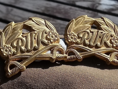 SA-RUK - tunnukset, Ehjät Laatta piikit. Halkaisija - 37mm