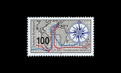 Saksa 1647 ** Merentutkimuslaitos 125v (1993)