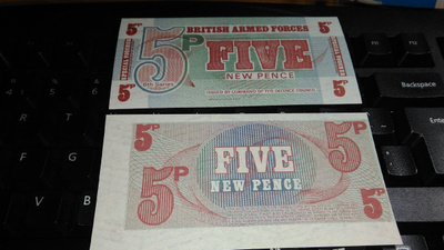 British Armed Forces 5 New Pence 1972 UNC