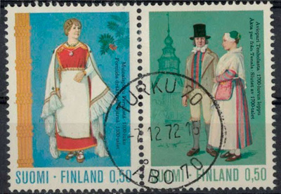 1972 kansanpuvut Perniö ja Tenhola pari