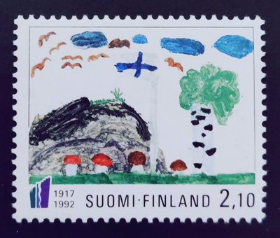1992 Itsenäisyys lapsen silmin 2,10 mk **