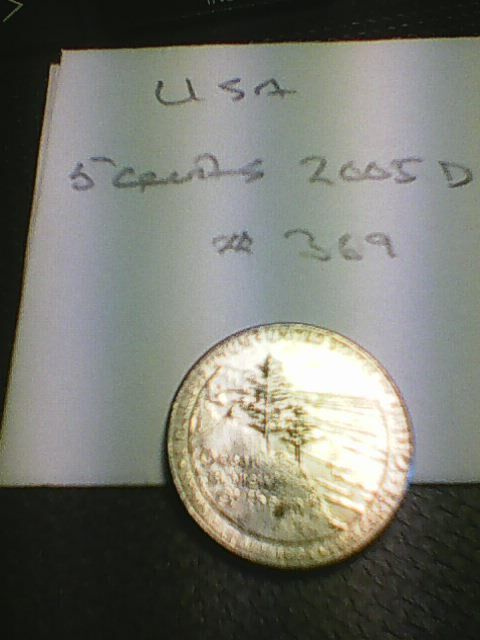 USA 5 cents 2005D, km#369