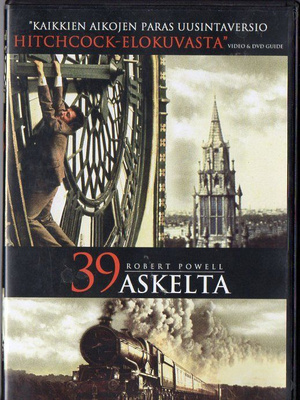 39 Askelta (84 280) vuok -FI- DVD robert powell 1978