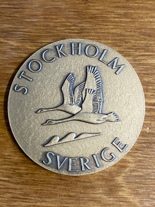 RUOTSI POSTIMERKKINÄYTTELY MITALI