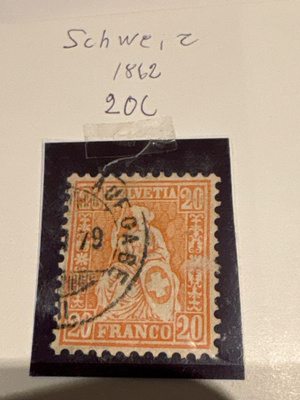 Sveitsiläinen merkki 1862