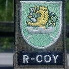 R - COY Rauhanturvaajamerkki - Kankainen hihamerkki . Koko - pikkukuva 5