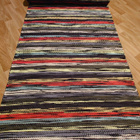 Räsymatto kirjava musta 253x73cm - pikkukuva 3