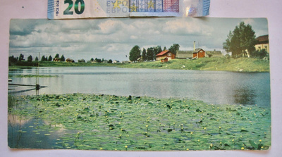 VANHA Panomascope Postikortti Kyröjoki Panorama