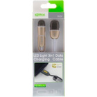 Idmix 3in1 USB2 - Micro-B + Lightning kaapeli 1m eri värisiä - pikkukuva 2