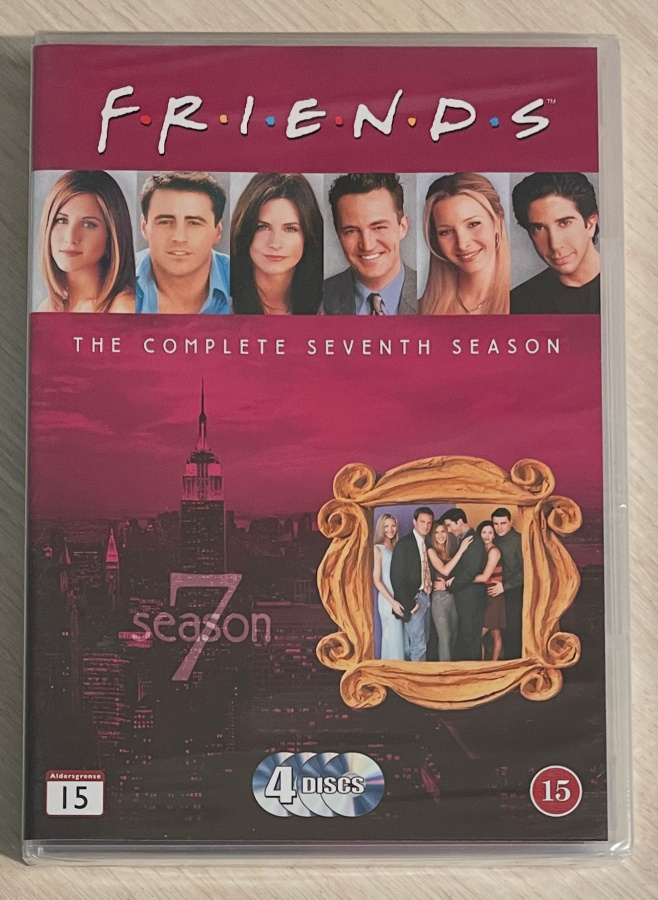 FRENDIT (Friends): Kausi 7 (2000-2001) 4DVD (UUSI)
