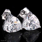 0314 .. 9k White Gold Duble Kauniit .. Korvakorut - pikkukuva 4