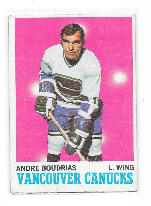 1970-71 Topps #121 Andre Boudrias Vancouver Canucks
